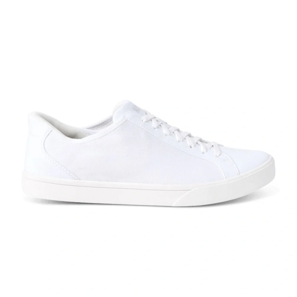 Classic White Women's Canvas Sneakers - Casual Everyday Comfort